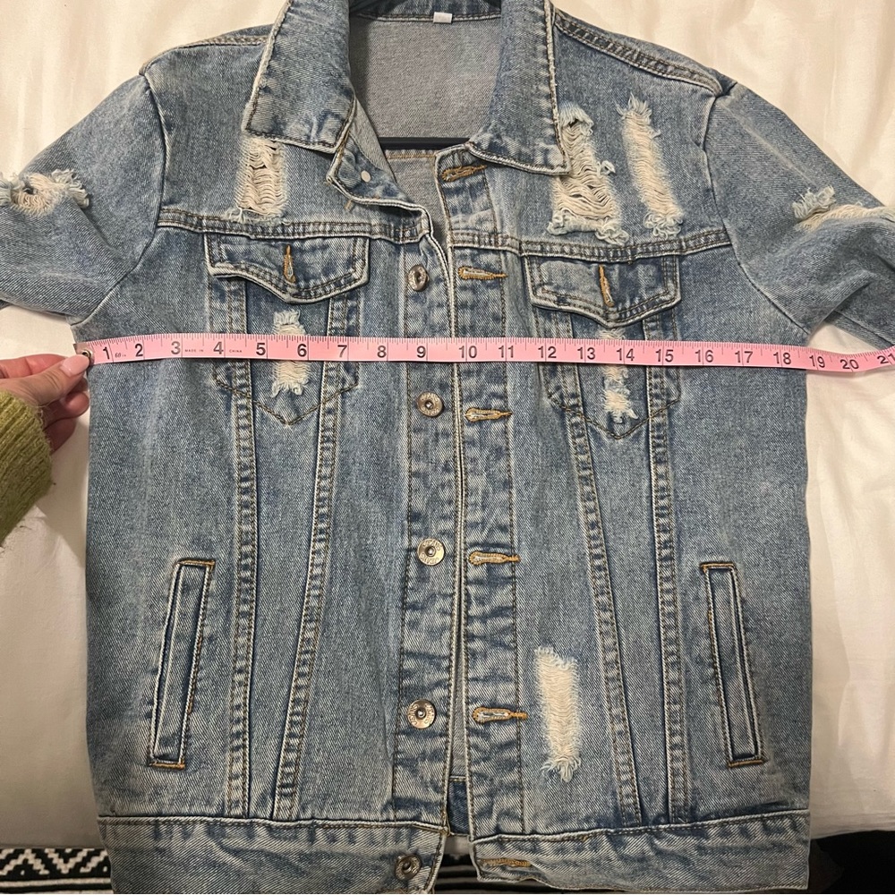 Distressed Jean Jacket - Picture 7 of 8